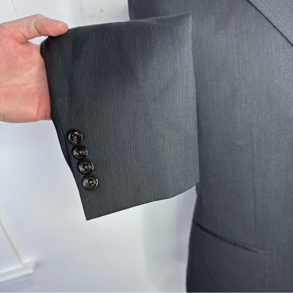 United Colors of Benetton Charcoal Striped SUIT - Picture 7 of 12